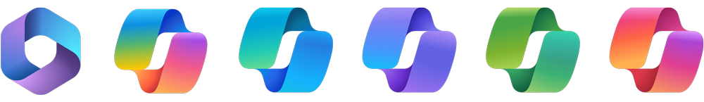Microsoft 365 Copilot Icons for Outlook Word Excel Teams PowerPoint