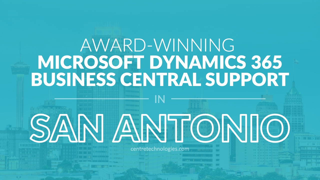 Microsoft Dynamics 365 Business Central San Antonio TX